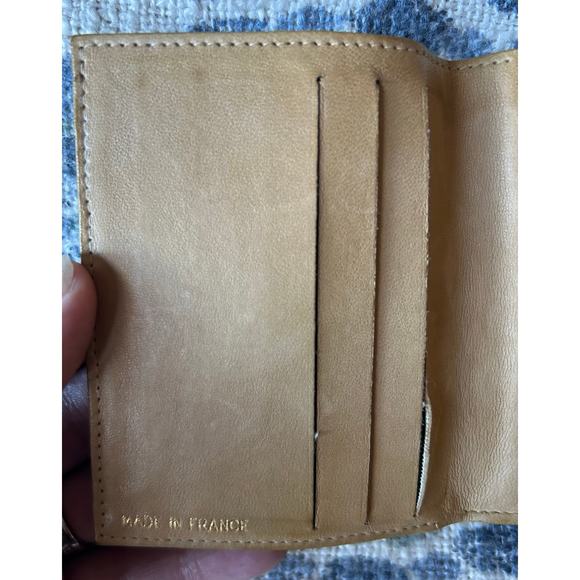 Chanel Beige Caviar CC Logo Trifold Compact Wallet - Picture 7 of 11